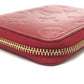 LOUIS VUITTON Coin case M93608 Monogram Vernis Pomdamul Zip around purse