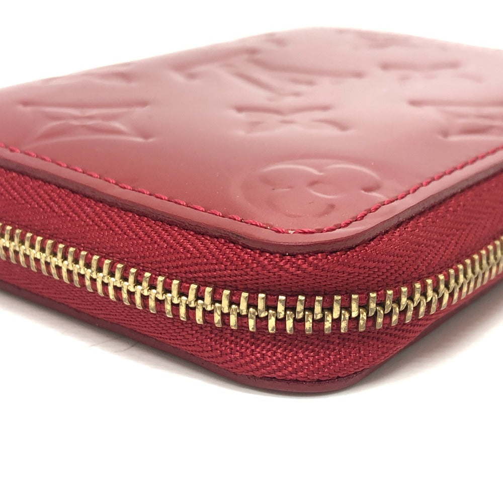 LOUIS VUITTON Coin case M93608 Monogram Vernis Pomdamul Zip around purse