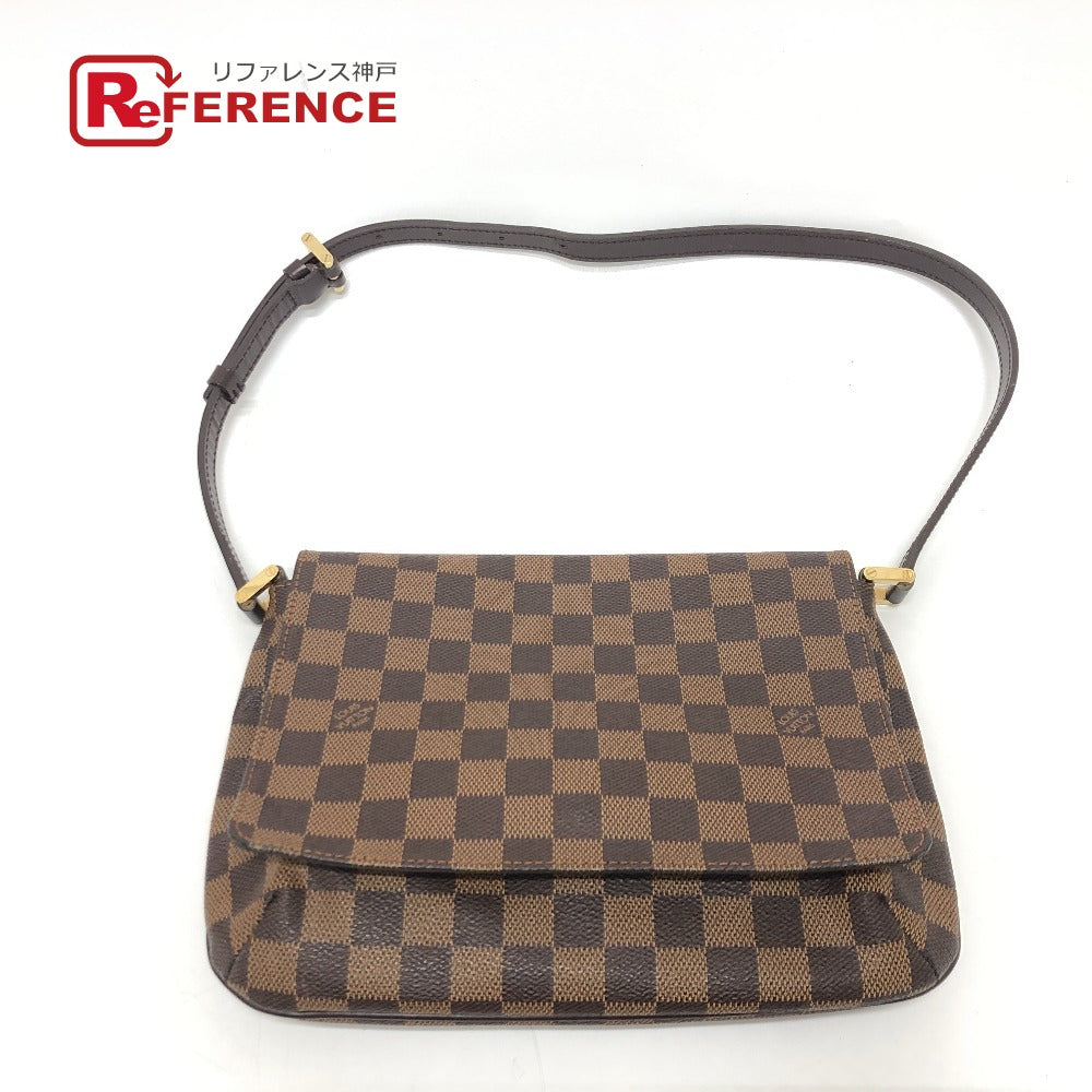 LOUIS VUITTON Shoulder Bag N51255 Damier canvas Ebene Musette Tango Women Used Authentic