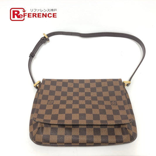 LOUIS VUITTON Shoulder Bag N51255 Damier canvas Ebene Musette Tango Women Used Authentic