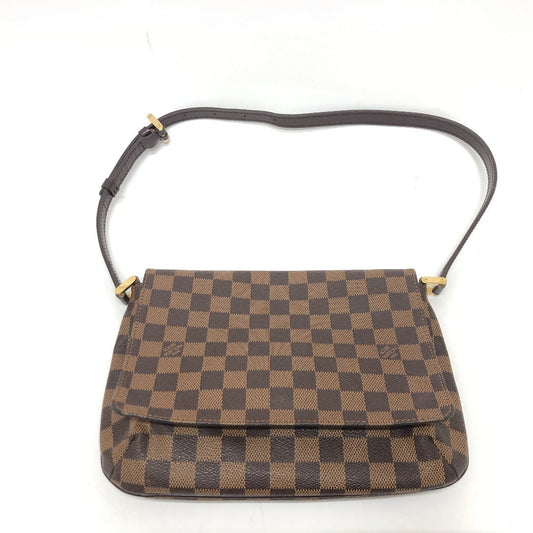 LOUIS VUITTON Shoulder Bag N51255 Damier canvas Ebene Musette Tango Women Used Authentic