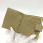 GUCCI Folded wallet leather beige GG Marmont logo Women Used Authentic