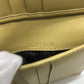 GUCCI Folded wallet leather beige GG Marmont logo Women Used Authentic