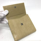 GUCCI Folded wallet leather beige GG Marmont logo Women Used Authentic