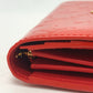 LOUIS VUITTON Long Wallet Purse M93634 Monogram Vernis Orange Portefeuille Sarah Women Used Authentic