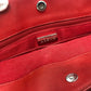 LOEWE Handbag Leather / suede Red W pocket Women Used Authentic