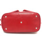 LOEWE Handbag Leather / suede Red W pocket Women Used Authentic