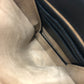 LOEWE Shoulder Bag leather black logo gusset flat Women Used Authentic