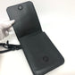 LOEWE Shoulder Bag leather black logo gusset flat Women Used Authentic