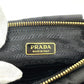 PRADA Accessory pouch 1N1422 Leather / nylon black logo ribbon Women Used Authentic