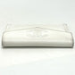 CHANEL Folded wallet Caviar skin white COCO Mark Women Used Authentic