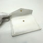 CHANEL Folded wallet Caviar skin white COCO Mark Women Used Authentic
