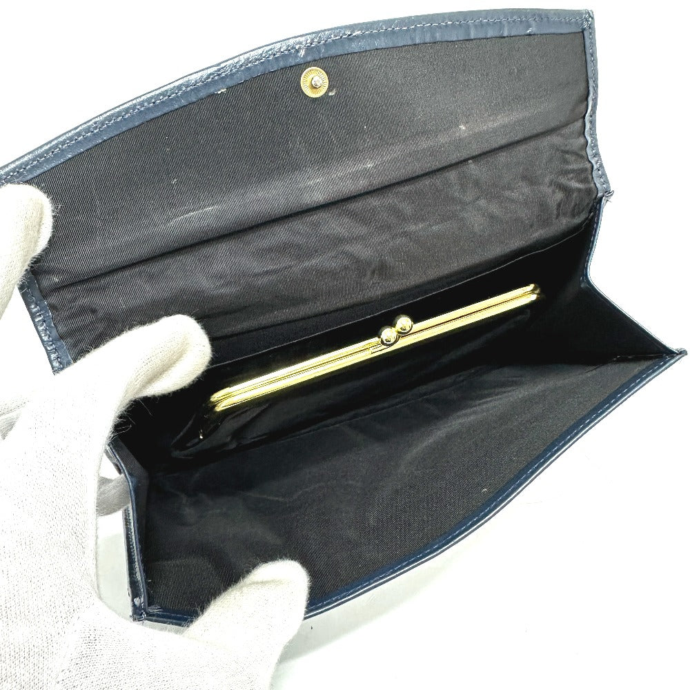 Dior Long Wallet Purse Jacquard Navy Trotter jacquard