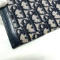 Dior Long Wallet Purse Jacquard Navy Trotter jacquard