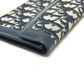 Dior Long Wallet Purse Jacquard Navy Trotter jacquard