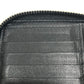 VALENTINO Folded wallet leather black V logo mens Used Authentic