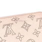 LOUIS VUITTON Long Wallet Purse M61868 Monogram Mahina Magnolia Zippy wallet Women Used Authentic