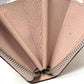 LOUIS VUITTON Long Wallet Purse M61868 Monogram Mahina Magnolia Zippy wallet Women Used Authentic