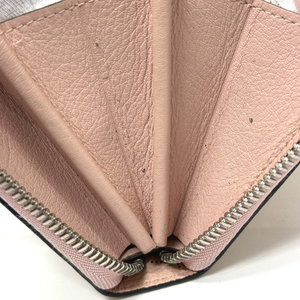 LOUIS VUITTON Long Wallet Purse M61868 Monogram Mahina Magnolia Zippy wallet Women Used Authentic