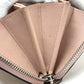 LOUIS VUITTON Long Wallet Purse M61868 Monogram Mahina Magnolia Zippy wallet Women Used Authentic