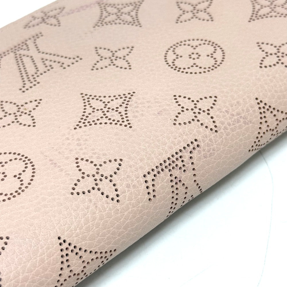 LOUIS VUITTON Long Wallet Purse M61868 Monogram Mahina Magnolia Zippy wallet Women Used Authentic
