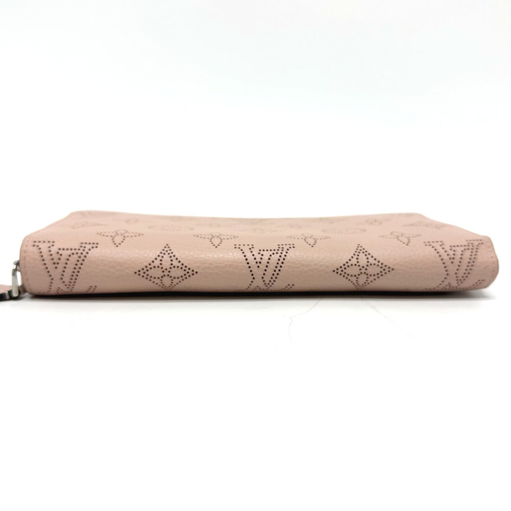 LOUIS VUITTON Long Wallet Purse M61868 Monogram Mahina Magnolia Zippy wallet Women Used Authentic