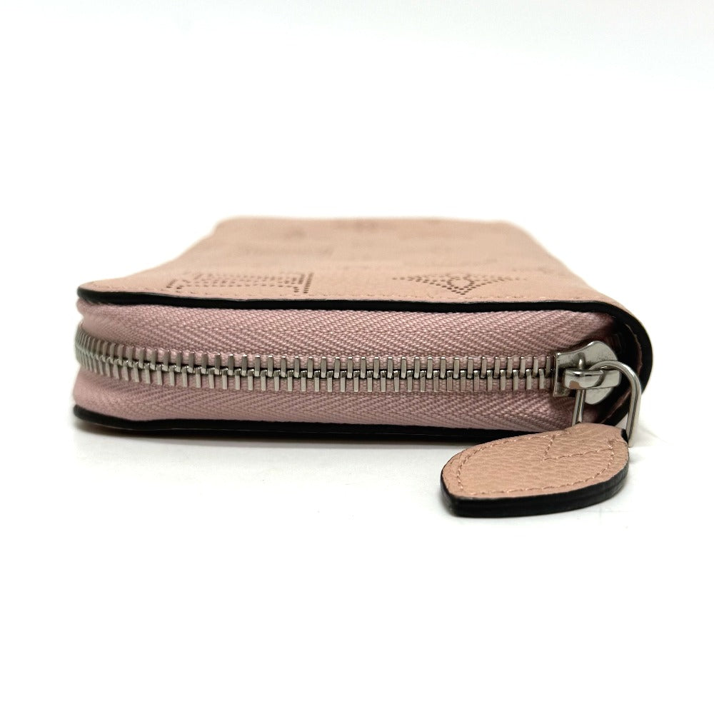 LOUIS VUITTON Long Wallet Purse M61868 Monogram Mahina Magnolia Zippy wallet Women Used Authentic