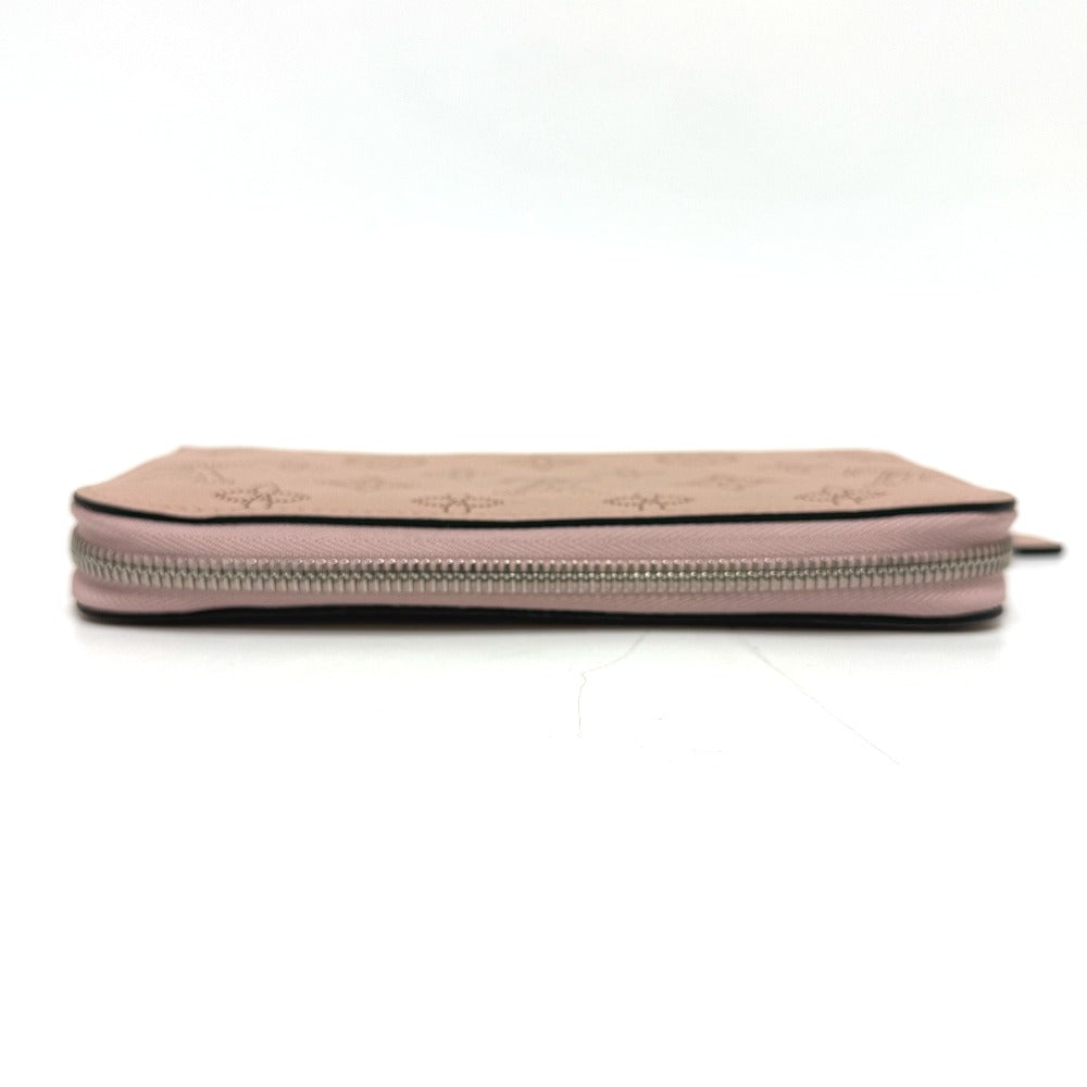 LOUIS VUITTON Long Wallet Purse M61868 Monogram Mahina Magnolia Zippy wallet Women Used Authentic