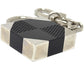 LOUIS VUITTON Bag charm M66356 plastic black Porte Cle_Damier Ebene Women Used Authentic