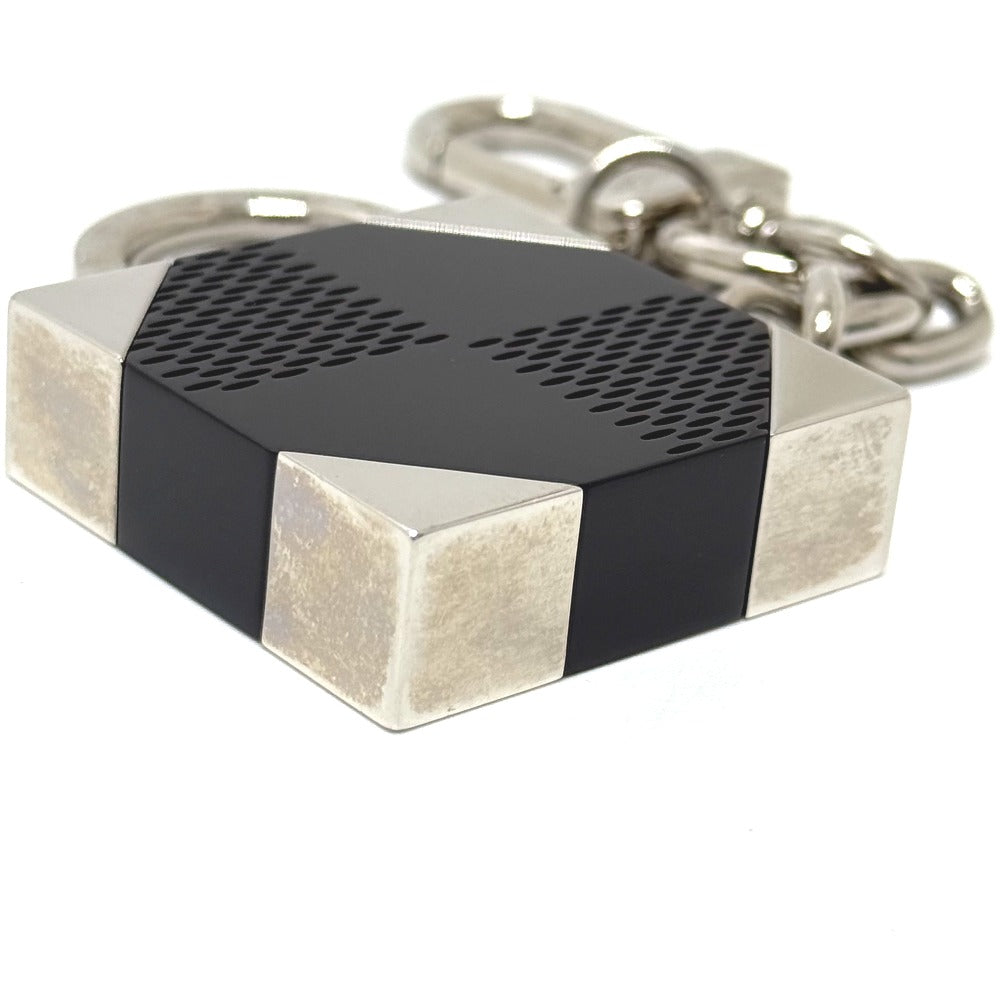 LOUIS VUITTON Bag charm M66356 plastic black Porte Cle_Damier Ebene Women Used Authentic