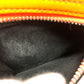 Valentino Folded wallet leather Orange VLTN logo Women Used Authentic