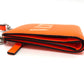 Valentino Folded wallet leather Orange VLTN logo Women Used Authentic
