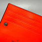 Valentino Folded wallet leather Orange VLTN logo Women Used Authentic