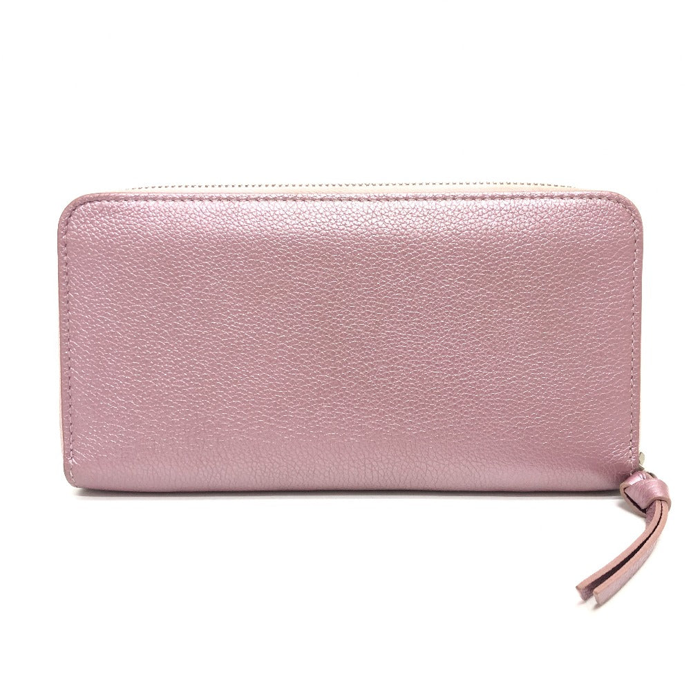 LOUIS VUITTON Long Wallet Purse M69812 leather pink Zippy Rock Me Women Used Authentic