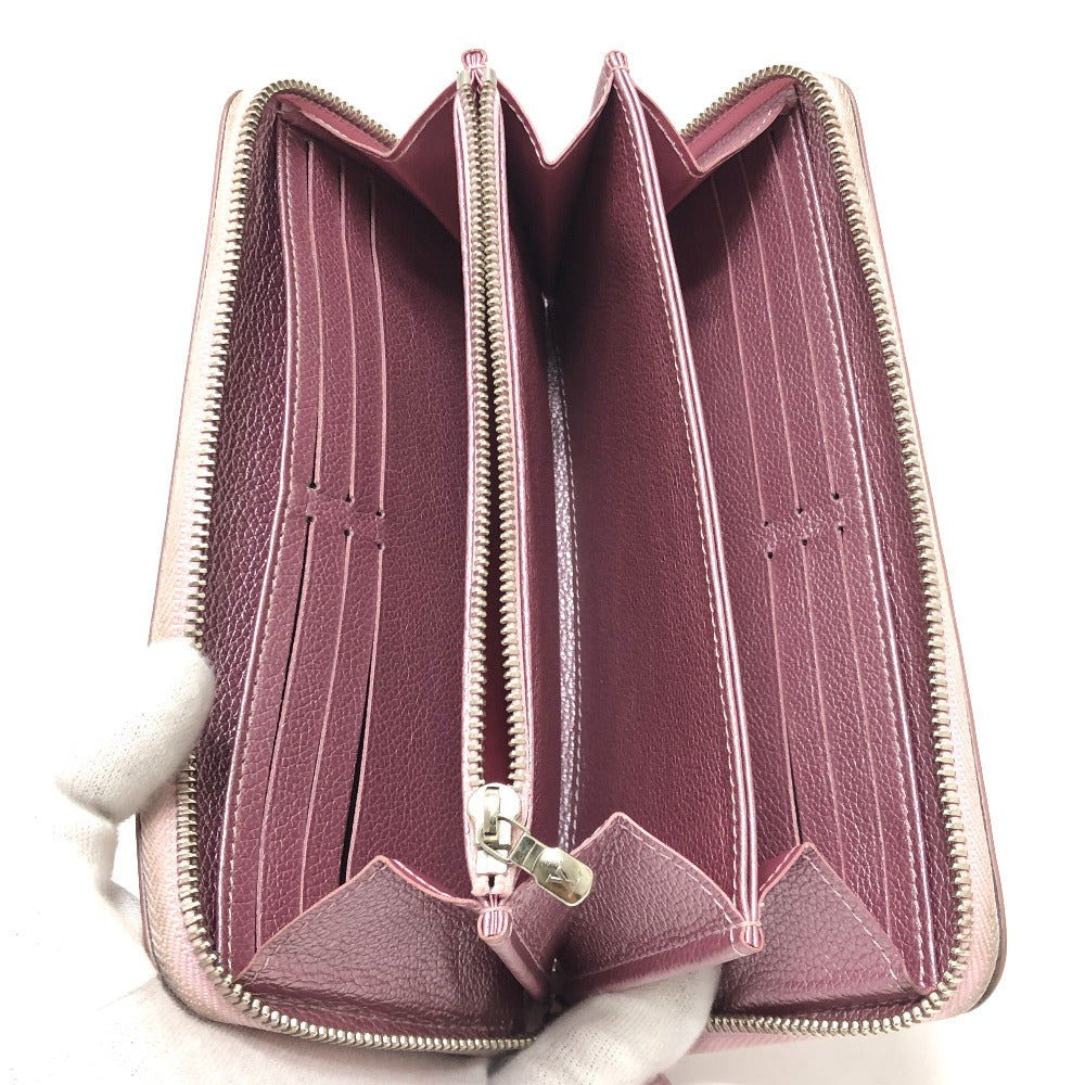 LOUIS VUITTON Long Wallet Purse M69812 leather pink Zippy Rock Me Women Used Authentic