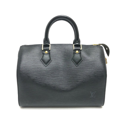 LOUIS VUITTON Boston Duffel bag M59032 Epi Leather black Speedy 25 Women Used Authentic