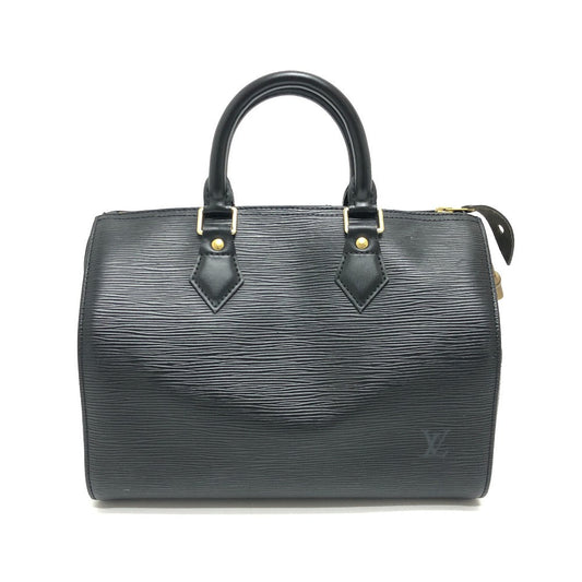 LOUIS VUITTON Boston Duffel bag M59032 Epi Leather black Speedy 25 Women Used Authentic