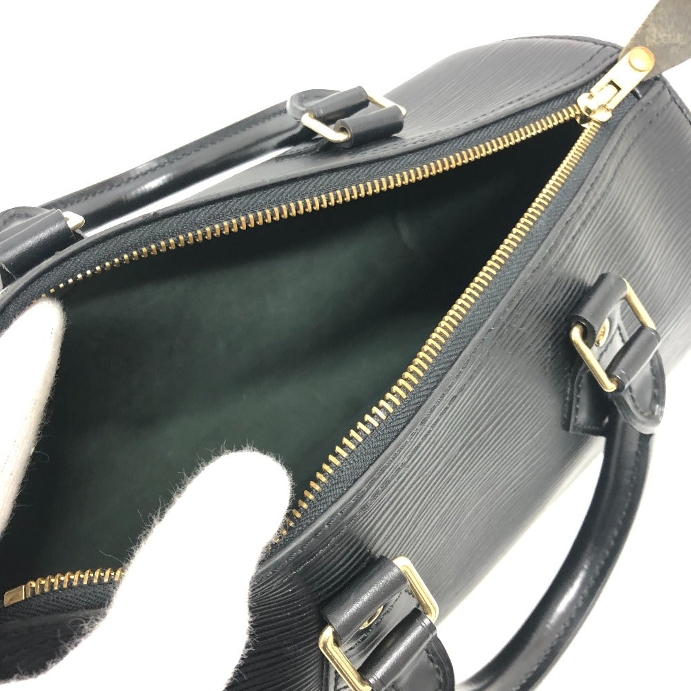 LOUIS VUITTON Boston Duffel bag M59032 Epi Leather black Speedy 25 Women Used Authentic