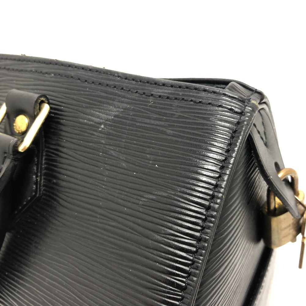 LOUIS VUITTON Boston Duffel bag M59032 Epi Leather black Speedy 25 Women Used Authentic
