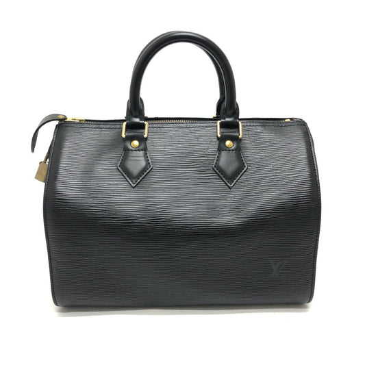 LOUIS VUITTON Boston Duffel bag M59032 Epi Leather black Speedy 25 Women Used Authentic