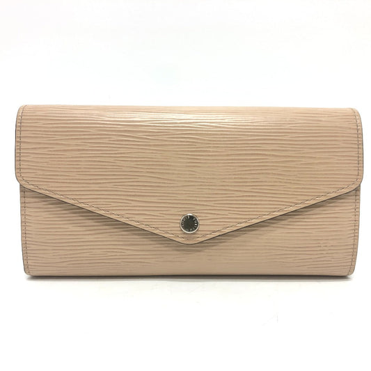 LOUIS VUITTON Long Wallet Purse M60724 Epi Leather SilverMetal Portefeuille Sarah Women Used Authentic
