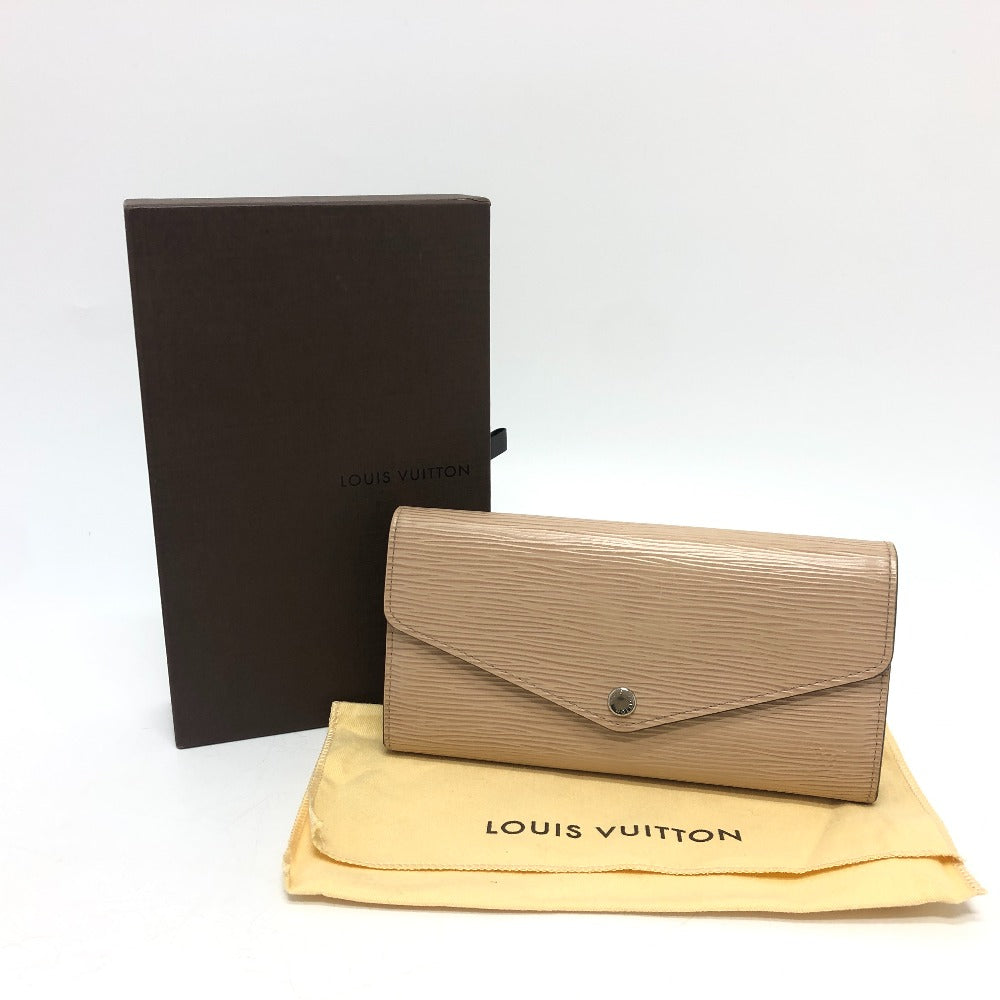 LOUIS VUITTON Long Wallet Purse M60724 Epi Leather SilverMetal Portefeuille Sarah Women Used Authentic