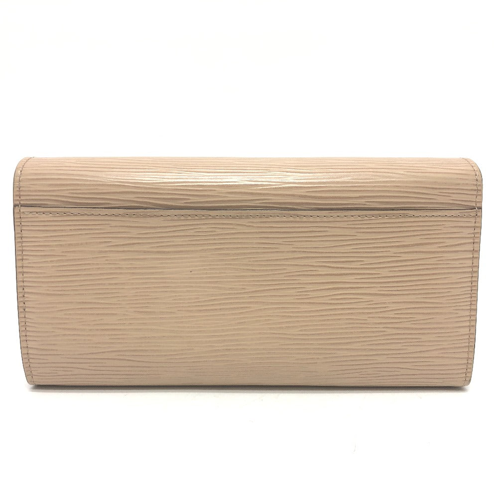 LOUIS VUITTON Long Wallet Purse M60724 Epi Leather SilverMetal Portefeuille Sarah Women Used Authentic