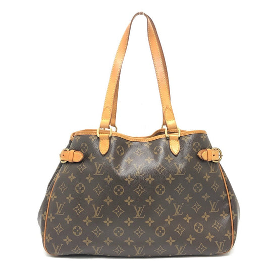 LOUIS VUITTON Tote Bag M51154 Monogram canvas Brown Batignolles Horizontal Women Used Authentic