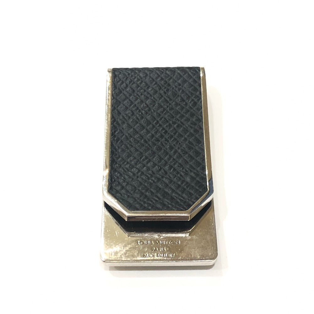 LOUIS VUITTON Money clip M63069 metal black Pansapieneo LV Club mens Used Authentic