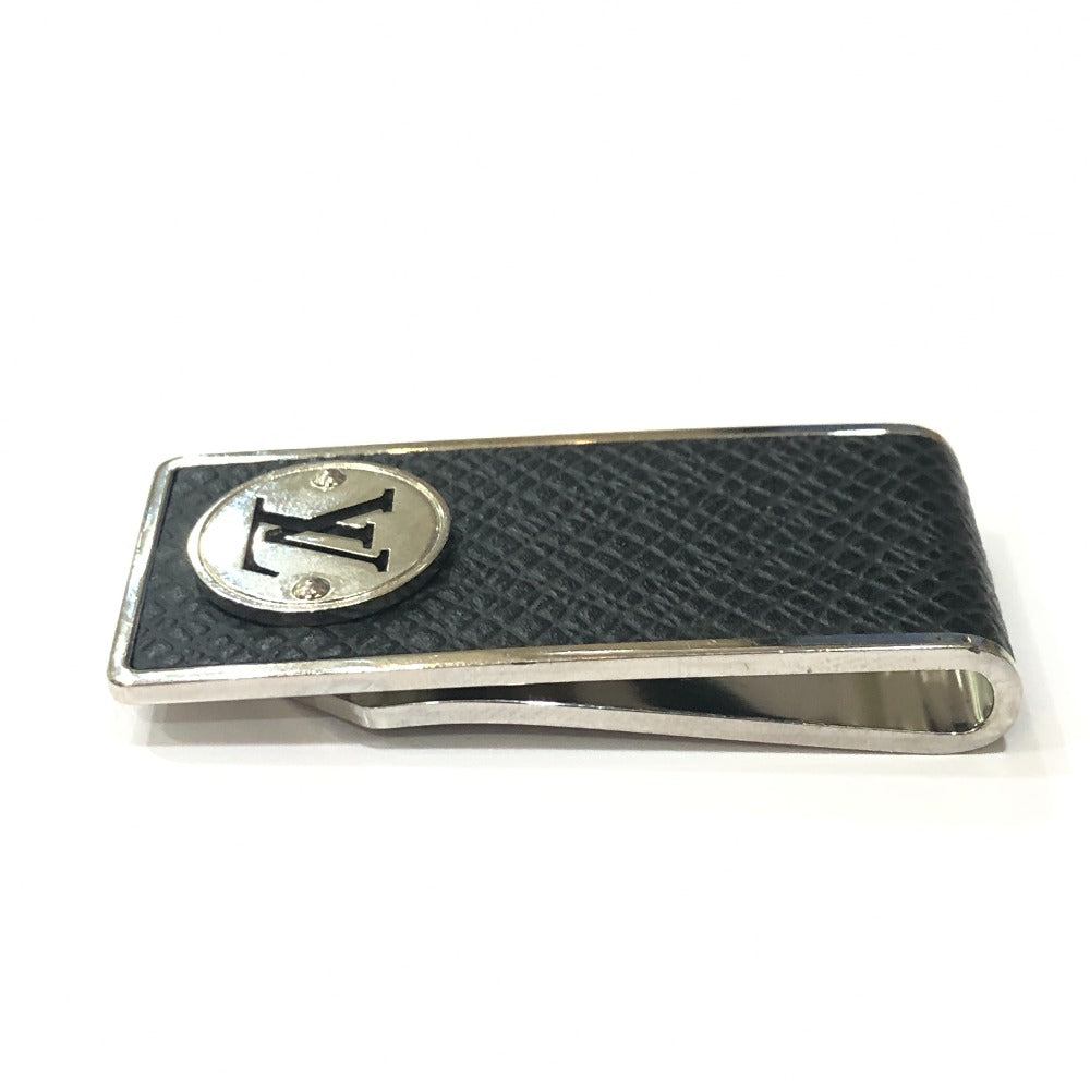 LOUIS VUITTON Money clip M63069 metal black Pansapieneo LV Club mens Used Authentic