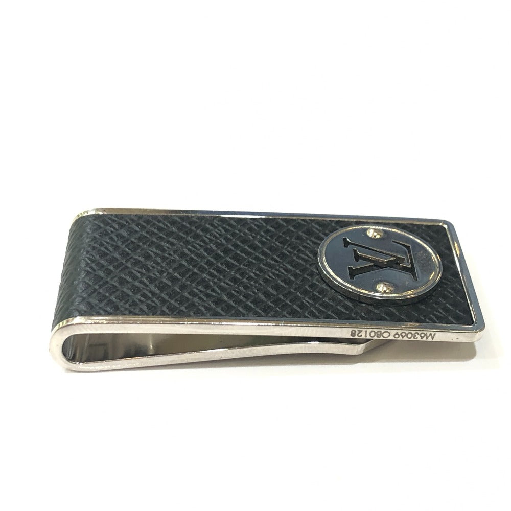 LOUIS VUITTON Money clip M63069 metal black Pansapieneo LV Club mens Used Authentic