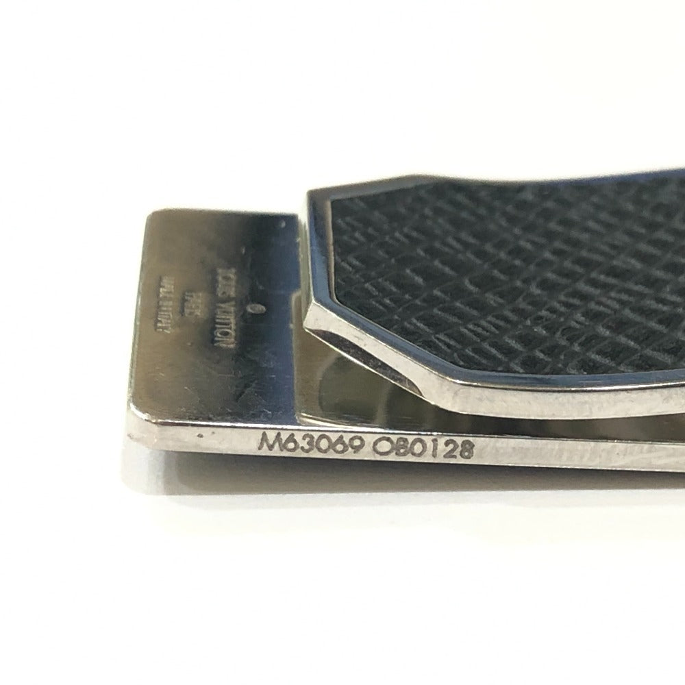 LOUIS VUITTON Money clip M63069 metal black Pansapieneo LV Club mens Used Authentic