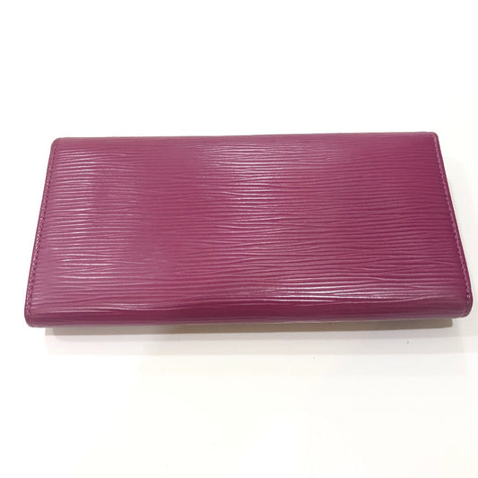 LOUIS VUITTON Long Wallet Purse M60317 Epi Leather purple Portefeuille Sarah Women Used Authentic