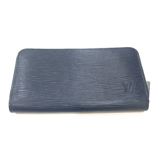 LOUIS VUITTON Long Wallet Purse M60307 Epi Leather blue Epi Leather Women Used Authentic